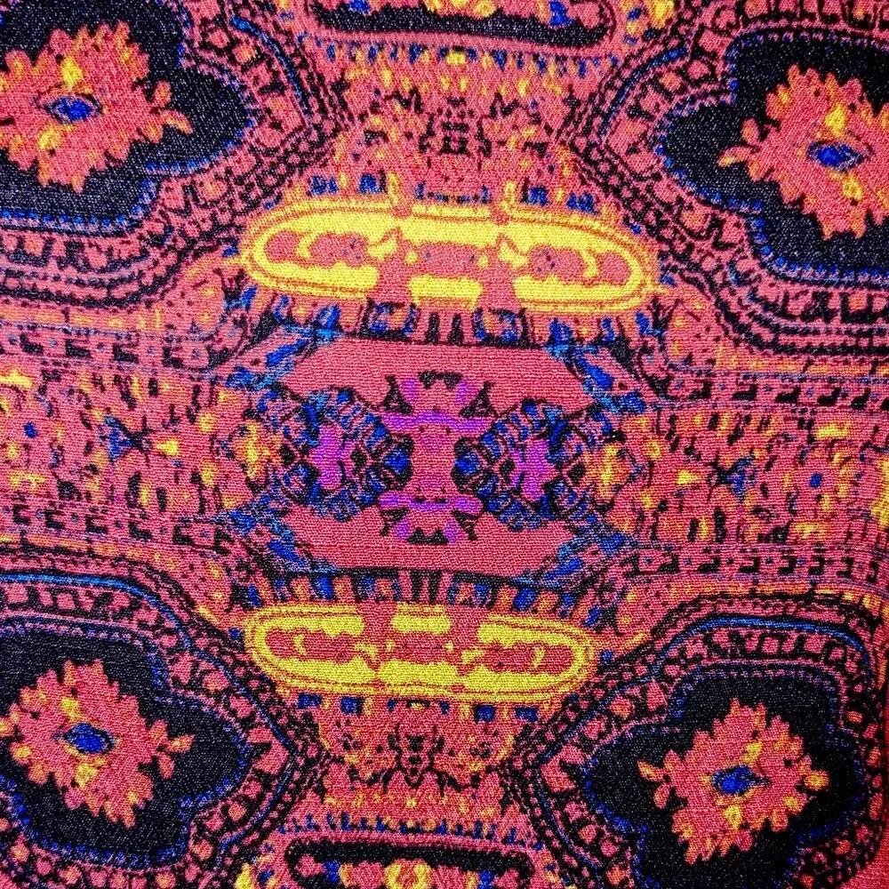 NWT Free People	| Open Back Smooth Talker Mini Tunic Dress Paisley | Size Small